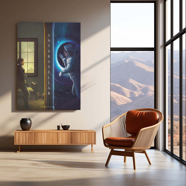 Interstellar – Crossing Dimensions Sci-Fi Movie Poster | Metal Wall Frame