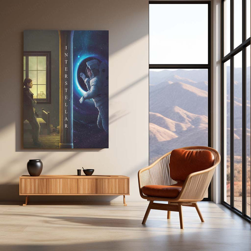 Interstellar – Crossing Dimensions Sci-Fi Movie Poster | Metal Wall Frame