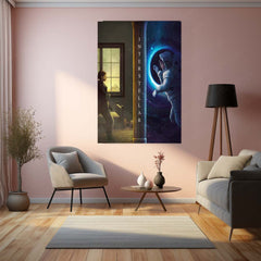 Interstellar – Crossing Dimensions Sci-Fi Movie Poster | Metal Wall Frame
