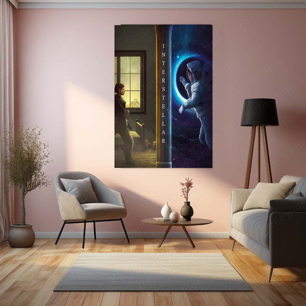Interstellar – Crossing Dimensions Sci-Fi Movie Poster | Metal Wall Frame