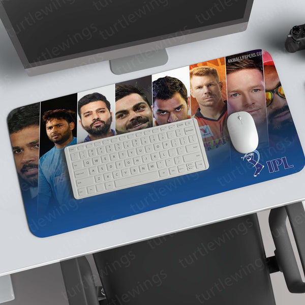 IPL CRICKET  Team Deskmat – Mouse Pad for Office & Gaming | Smooth Surface, Non-Slip Base, Premium Print 06