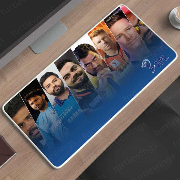 IPL CRICKET  Team Deskmat – Mouse Pad for Office & Gaming | Smooth Surface, Non-Slip Base, Premium Print 06