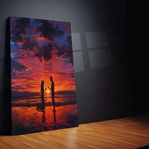 Breathtaking Sunset – Vivid Sky Metal Poster - TURTLEWINGS 