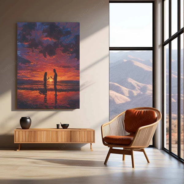 Breathtaking Sunset – Vivid Sky Metal Poster - TURTLEWINGS 