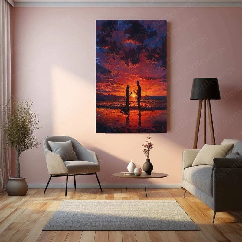 Breathtaking Sunset – Vivid Sky Metal Poster - TURTLEWINGS 