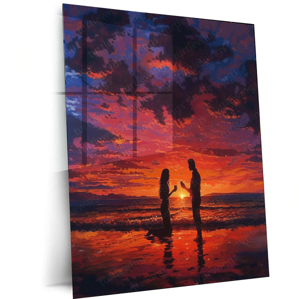 Breathtaking Sunset – Vivid Sky Metal Poster - TURTLEWINGS 