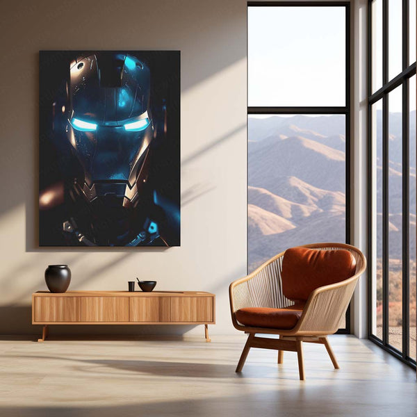 Iron Man LED Neon Metal Frame | Marvel Superhero Wall Light | Premium LED Metal Artwork