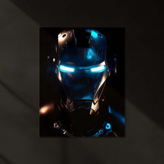 Iron Man LED Neon Metal Frame | Marvel Superhero Wall Light | Premium LED Metal Artwork
