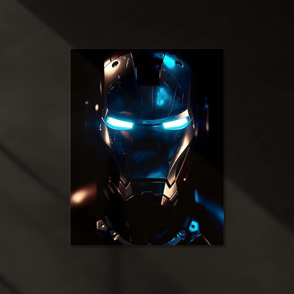 Iron Man LED Neon Metal Frame | Marvel Superhero Wall Light | Premium LED Metal Artwork