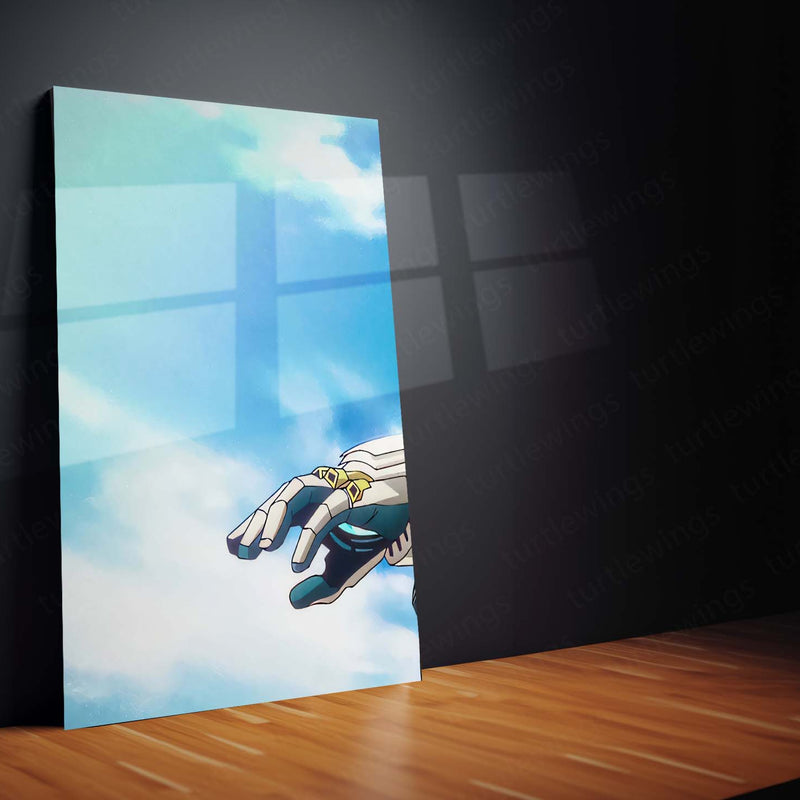 Anime Metal Poster Set of 3 | Izuku Midoriya Hero Academia Sky Triptych Wall Art