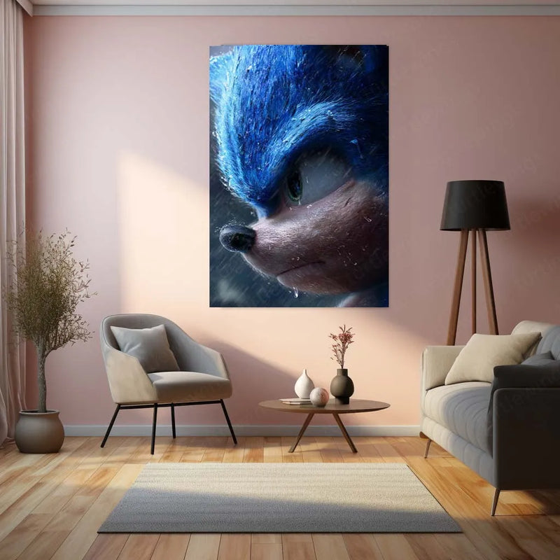 Anime Metal Poster | Close-Up Anime Face Metal Poster | Emotional Expression Wall Art | JCMarti-Inspired Aesthetic - TURTLEWINGS 
