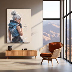 Game Metal Poster | Jett – I Am The Wind Metal Poster Valorant Inspired Wall Art | Gaming Speed & Precision Metal Frame