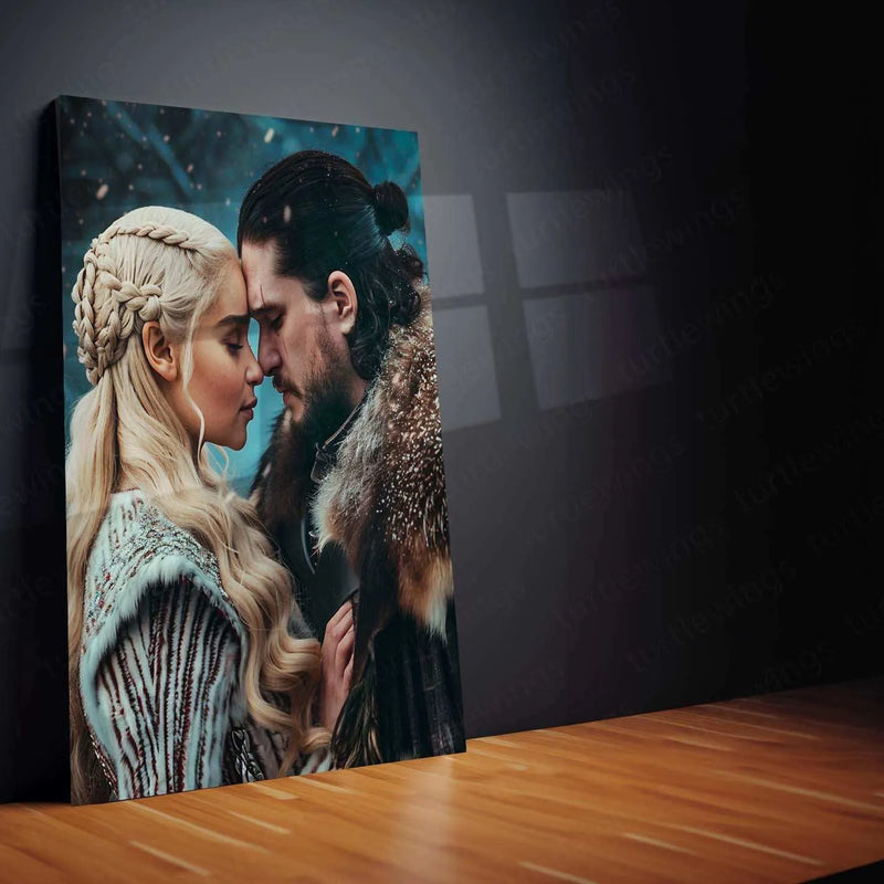 Jon Snow & Ygritte Metal Poster - TURTLEWINGS 