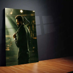 Movies & Series Metal Poster | Jr NTR Mass Stylish Metal Poster | Telugu Superstar Wall Art | Premium Action Portrait Frame - TURTLEWINGS 