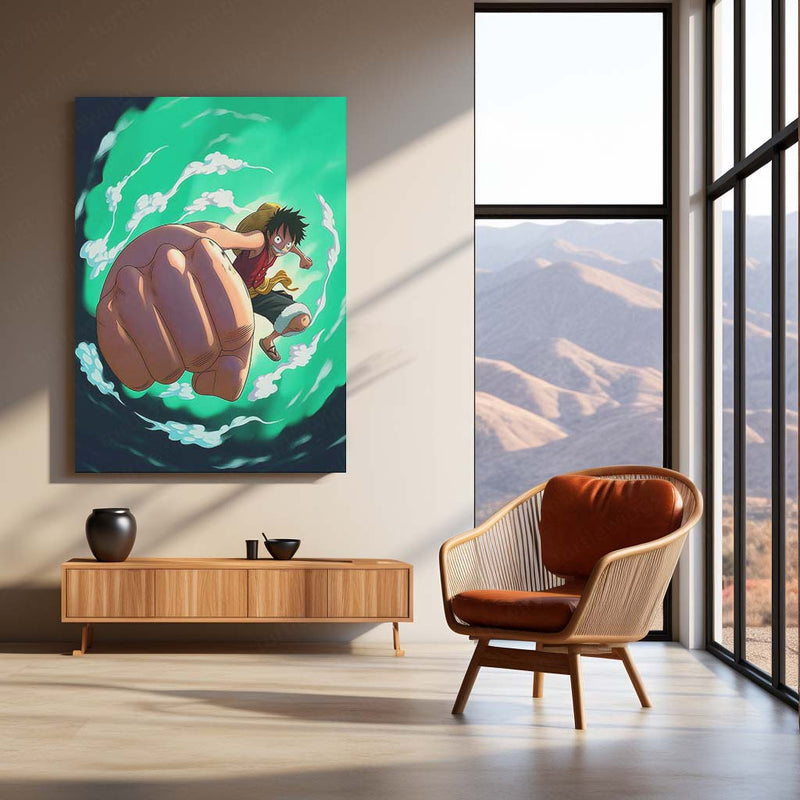 Giant Anime Fist Balloon | Bold Anime Pop Art Metal Frame - TURTLEWINGS 
