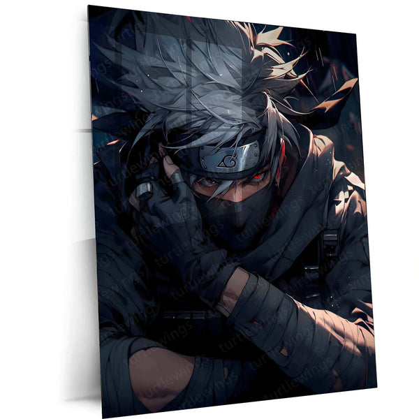 Kakashi Hatake – Naruto Metal Poster – TURTLEWINGS