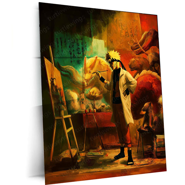Naruto Art Painting | Anime Metal Frame Poster - TURTLEWINGS 