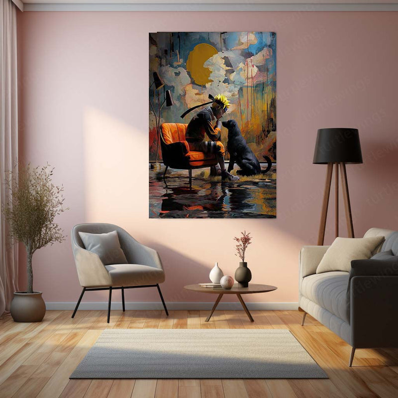 Naruto Art Painting | Anime Metal Frame Poster 01 - TURTLEWINGS 