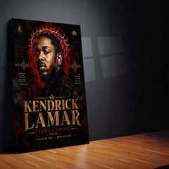 Kendrick Lamar – Crown Concept | Hip-Hop Legacy Metal Frame | Rap Music Wall Art by TurtleWings