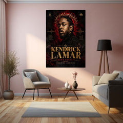 Kendrick Lamar – Crown Concept | Hip-Hop Legacy Metal Frame | Rap Music Wall Art by TurtleWings