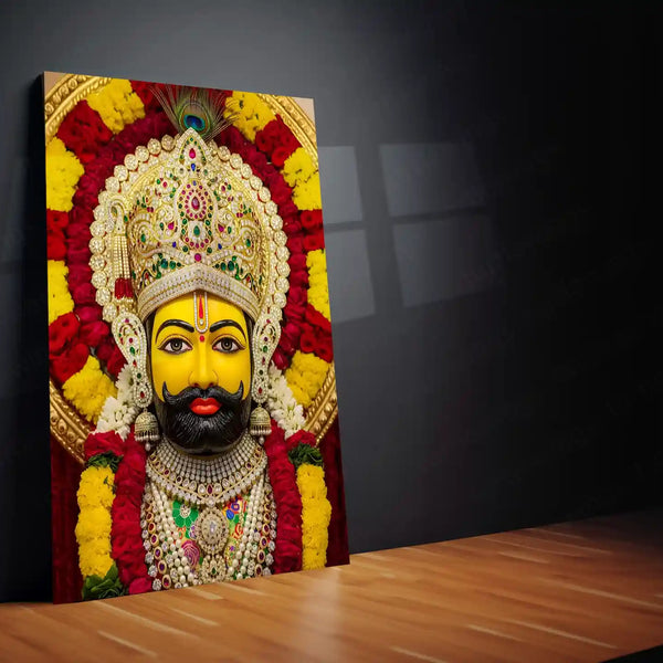Khatu Shyam Maharaj Rajasthan Spiritual Metal Poster - NEW - TURTLEWINGS 