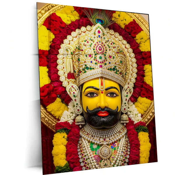 Khatu Shyam Maharaj Rajasthan Spiritual Metal Poster - NEW - TURTLEWINGS 