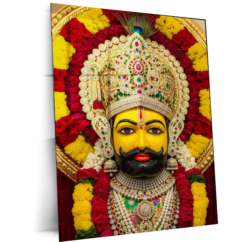 Khatu Shyam Maharaj Rajasthan Spiritual Metal Poster - NEW - TURTLEWINGS 
