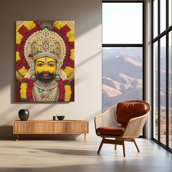 Khatu Shyam Maharaj Rajasthan Spiritual Metal Poster - NEW - TURTLEWINGS 