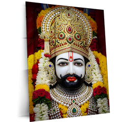 Khatu Shyam Maharaj Rajasthan Spiritual Metal Poster - NEW 01 - TURTLEWINGS 