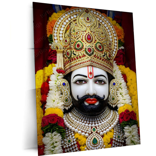 Khatu Shyam Maharaj Rajasthan Spiritual Metal Poster - NEW 01 - TURTLEWINGS 