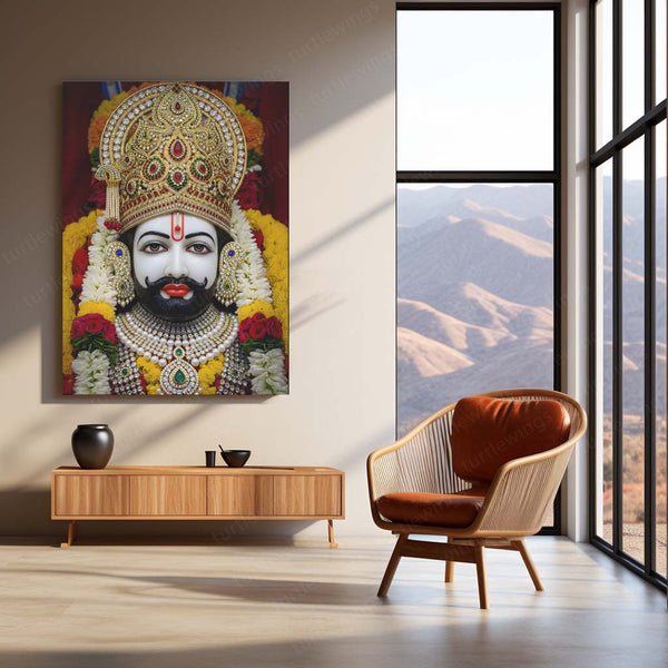 Khatu Shyam Maharaj Rajasthan Spiritual Metal Poster - NEW 01 - TURTLEWINGS 