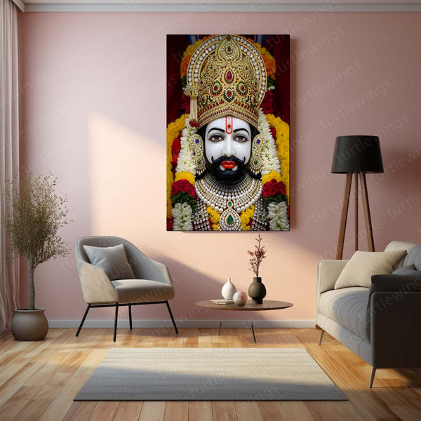 Khatu Shyam Maharaj Rajasthan Spiritual Metal Poster - NEW 01 - TURTLEWINGS 