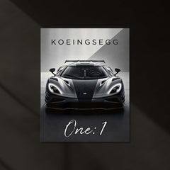 Koenigsegg One:1 LED Neon Metal Frame | Hypercar Wall Light | Premium LED Metal Artwork