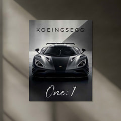Koenigsegg One:1 LED Neon Metal Frame | Hypercar Wall Light | Premium LED Metal Artwork