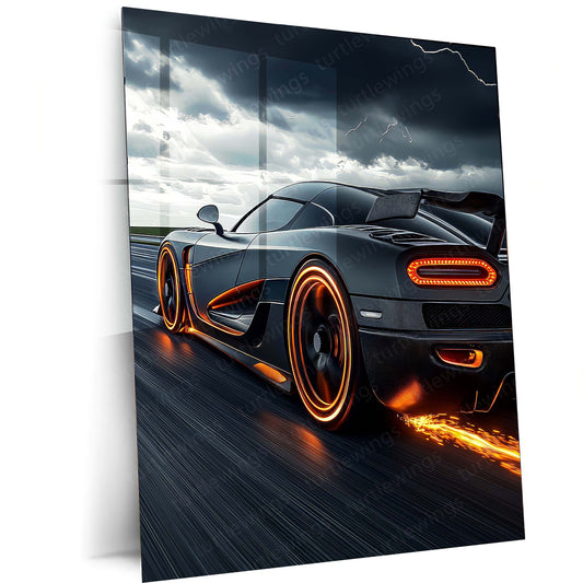 Car Metal Poster | Koenigsegg Agera Metal Poster – Luxury Hypercar Wall Art01
