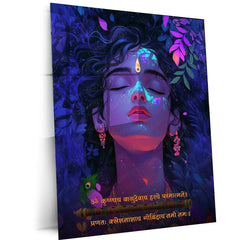Krishna Metal Poster - TURTLEWINGS 