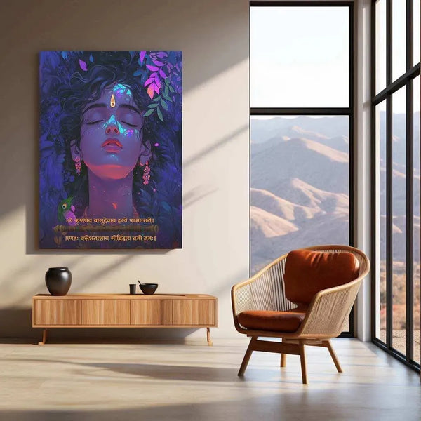 Krishna Metal Poster - TURTLEWINGS 