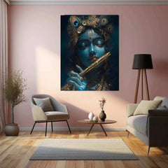 Krishna Art Metal Poster 2 - TURTLEWINGS 