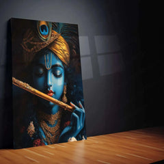Krishna Art Metal Poster - TURTLEWINGS 