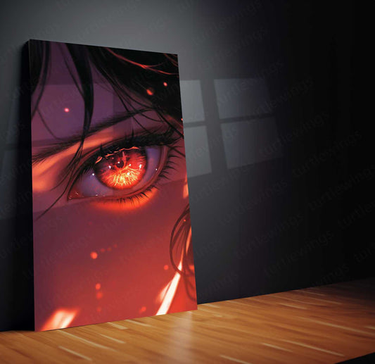 Anime Metal Poster | Anime Girl Metal Poster | Elegant Waifu Wall Art | Aesthetic Japanese-Inspired Decor