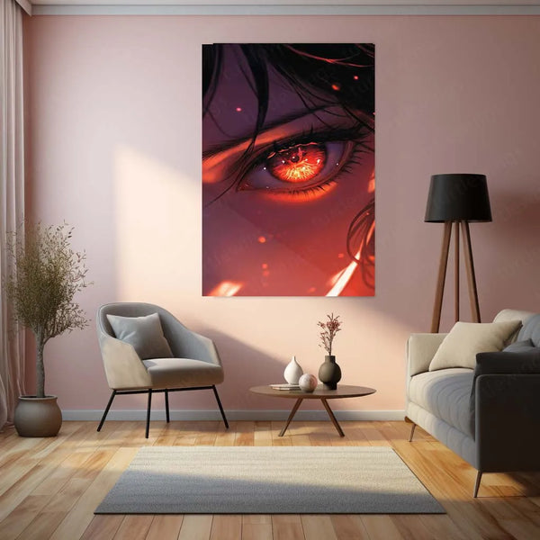 Anime Metal Poster | Anime Girl Metal Poster | Elegant Waifu Wall Art | Aesthetic Japanese-Inspired Decor - TURTLEWINGS 