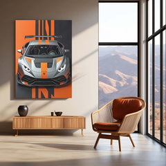 Lamborghini Huracán STO LED Neon Metal Frame | Supercar Wall Light | Premium LED Metal Artwork