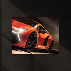 Lamborghini Revuelto Neon LED Metal Frame | Hypercar Wall Art for Supercar Lovers
