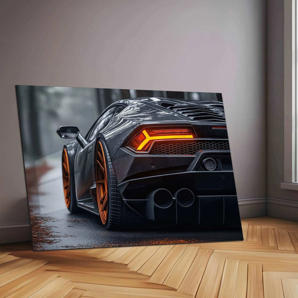 Lamborghini Neon LED Metal Frame â Luxury Car Wall Art - TURTLEWINGS 