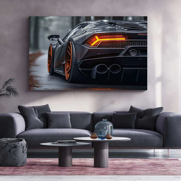 Lamborghini Neon LED Metal Frame â Luxury Car Wall Art - TURTLEWINGS 