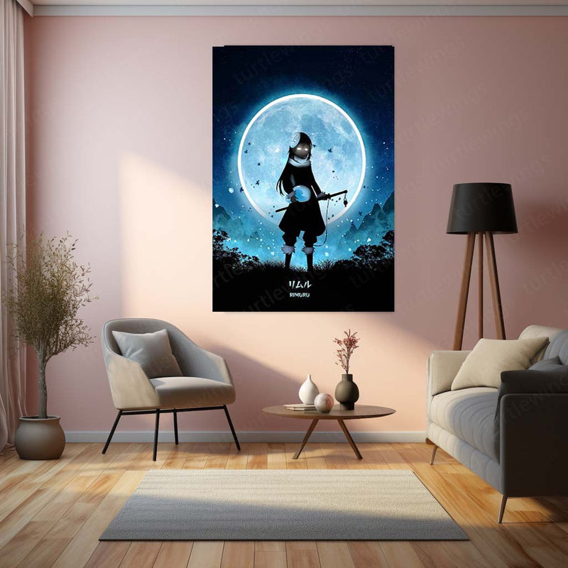 Rimuru Tempest Landscape Metal Poster | Tensura Anime Wall Frame