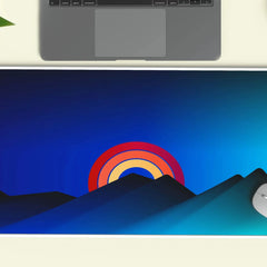 rainbow abstract deskmat - TURTLEWINGS 