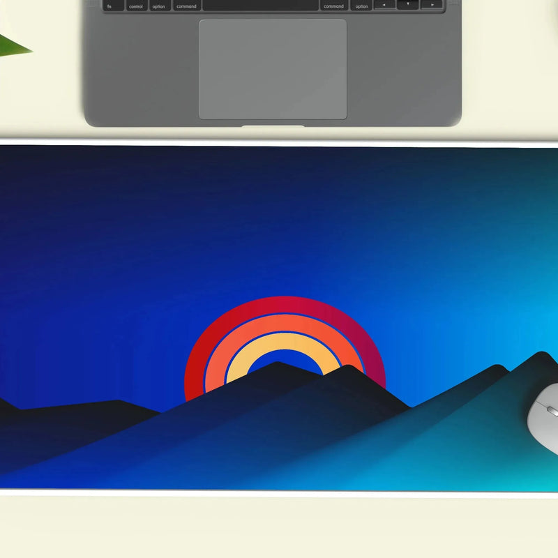rainbow abstract deskmat - TURTLEWINGS 