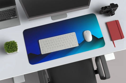 rainbow abstract deskmat