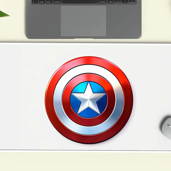 Captain America's shield (marvel) deskmat - TURTLEWINGS 